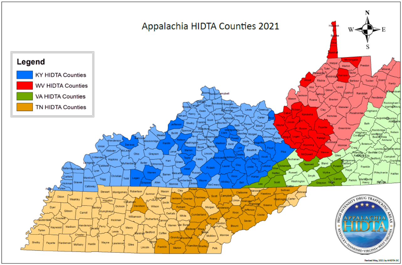 2021 AHIDTA Designated Counties